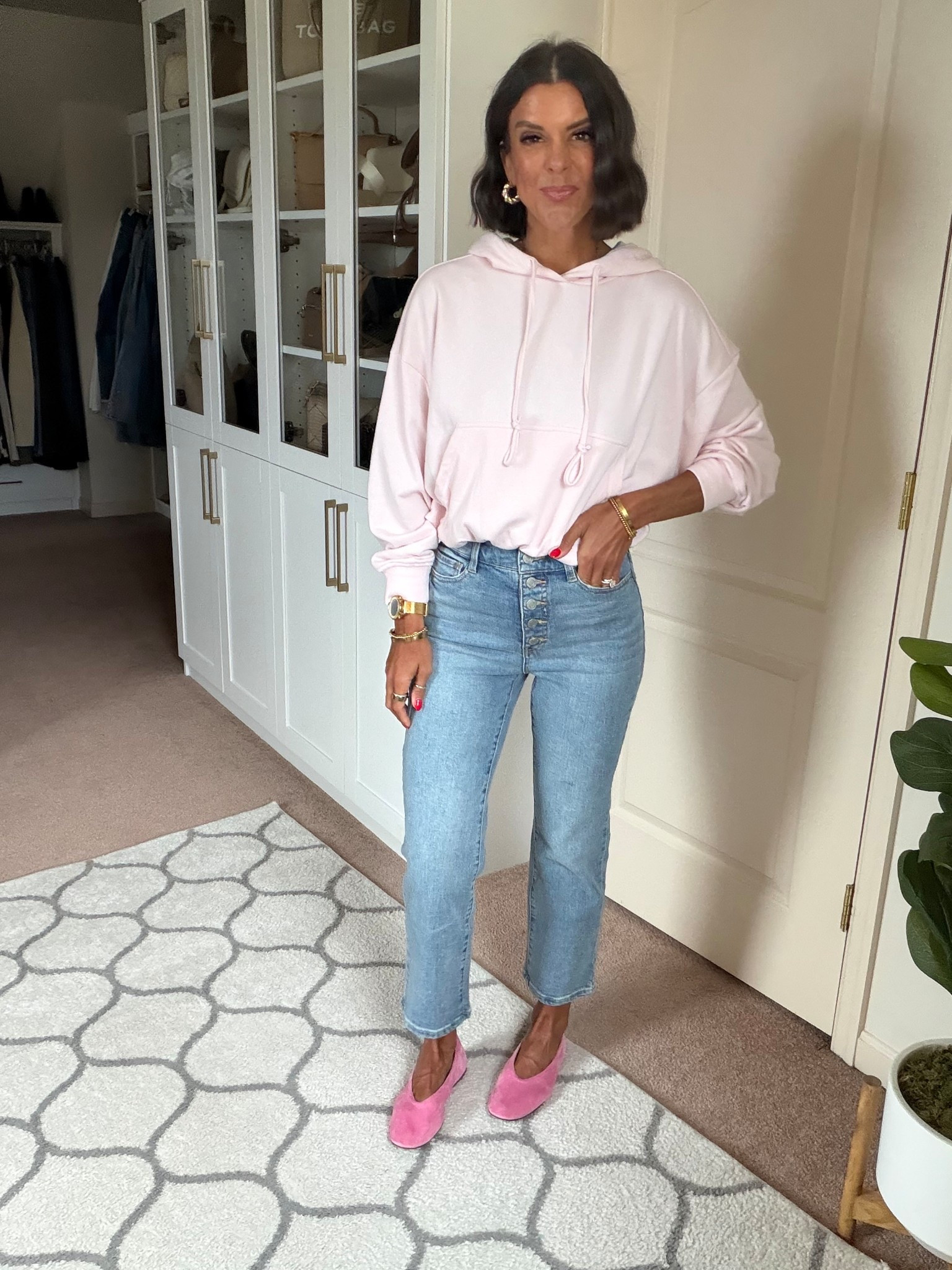 These adorable Walmart jeans were in the top seller list this week! Tts and SO good!
Size small in pullover 

#LTKSeasonal #LTKmorningroutine #LTKootd