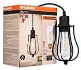 SYLVANIA Vintage Lowell Cage Pendant Light Fixture, 60W LED Dimmable ST19 Edison Bulb Included, 800  | Amazon (US)
