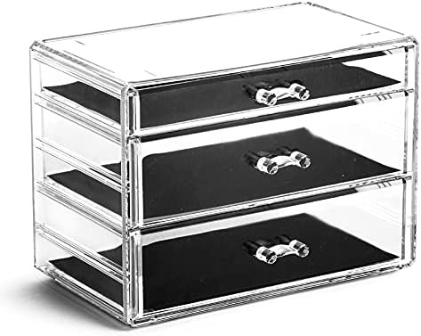 BINO | 2 Drawer Makeup Organizer, Second Avenue | THE MANHATTAN SERIES | Makeup Drawer Organizer ... | Amazon (US)