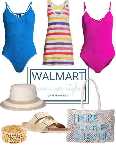 Walmart style, summer style, swimsuits, coverups, vacation looks, colorful swim, 

#LTKFindsUnder50 #LTKSeasonal #LTKSwim