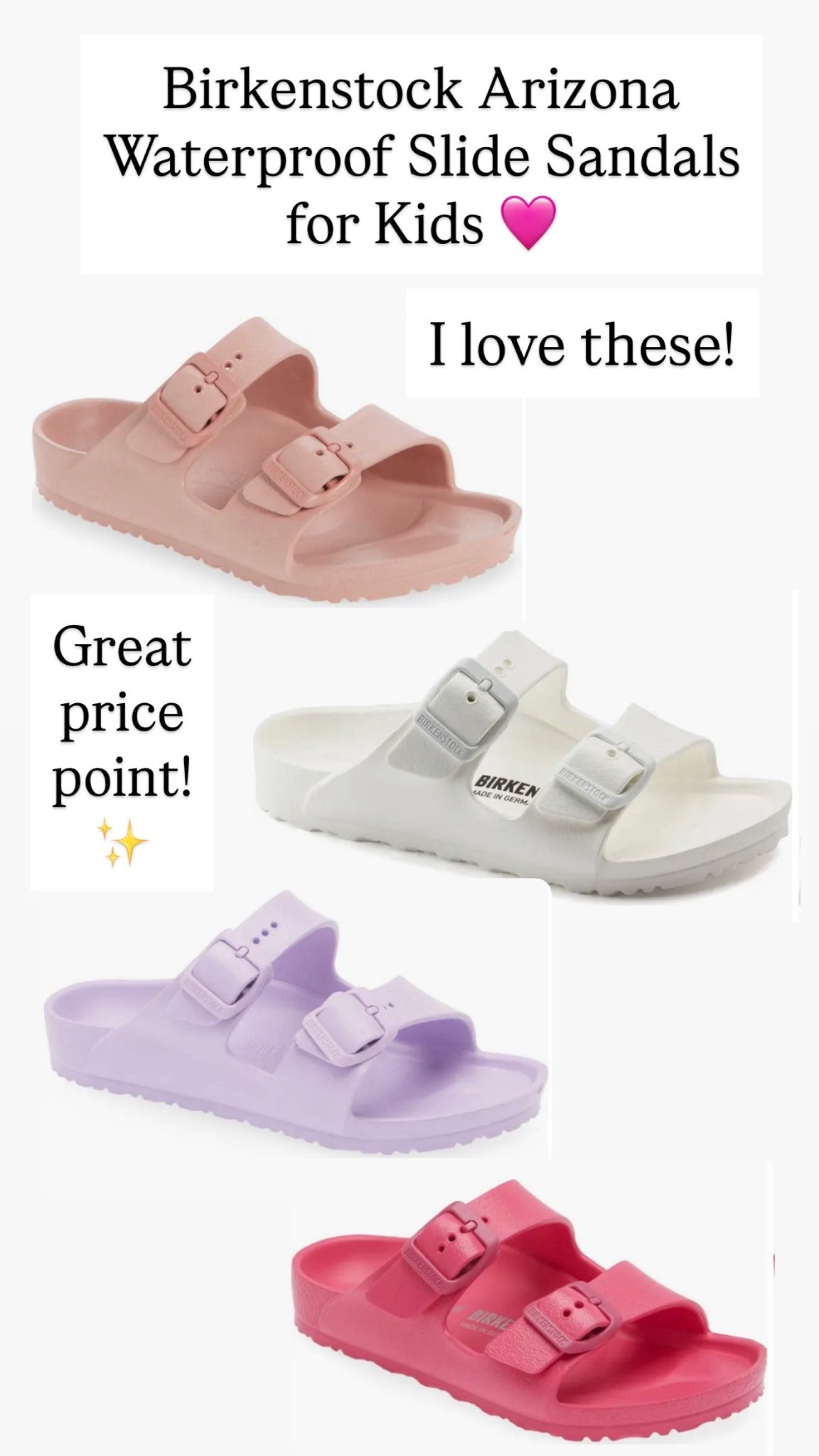Birkenstock Arizona Waterproof Slide Sandal

#LTKKids