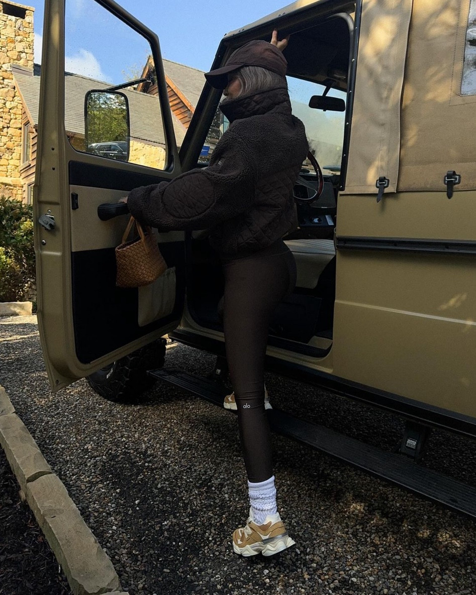 Wearing Alo all fall 🤎