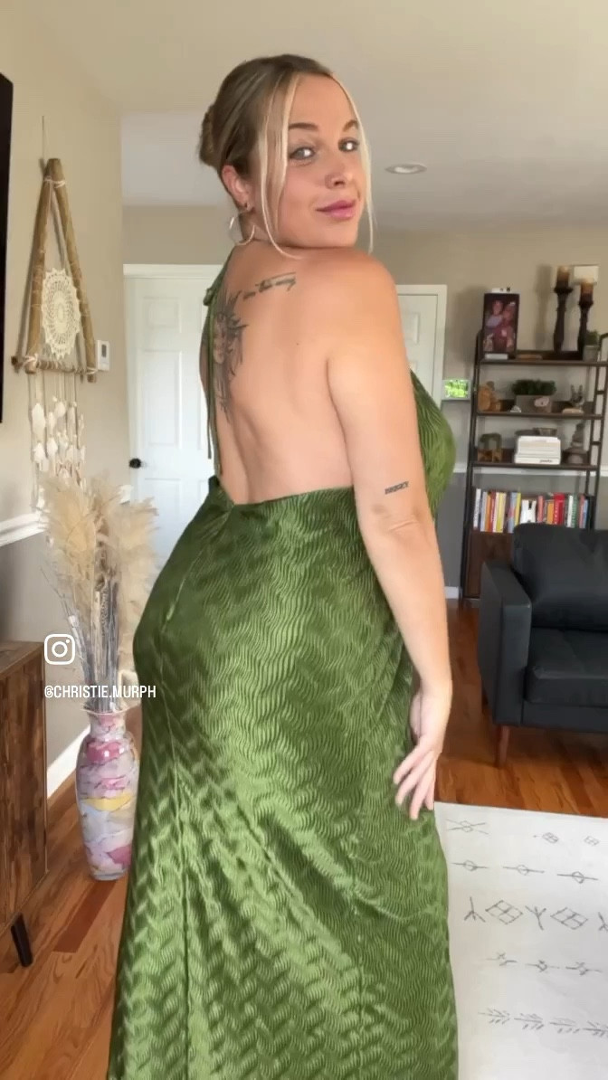 slim fit dress slacks Perrie | Olive Asymmetric-Neck Maxi Dress with Ruched Detailing main image 0