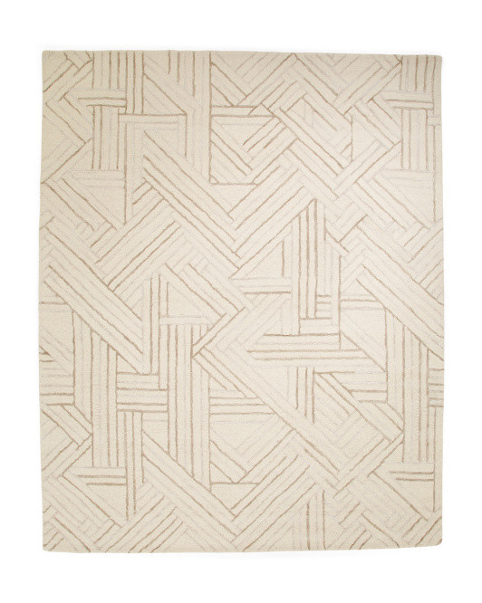 7x9 Wool Blend Hand Tufted Contemporary Rug | TJ Maxx