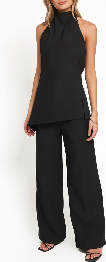 Petal & Pup Jane Halter Top & Wide Leg Drawstring Pants Set | Nordstrom | Nordstrom