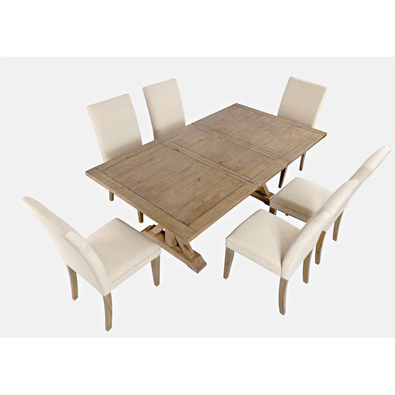 Averie Extendable Pine Solid Wood Dining Set | Wayfair North America
