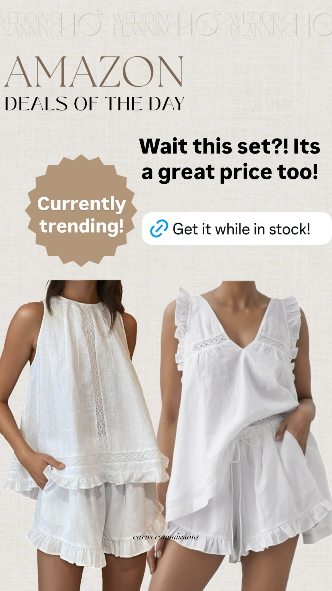 Wait this set?! Its a great price too! Currently trending! earns commissions