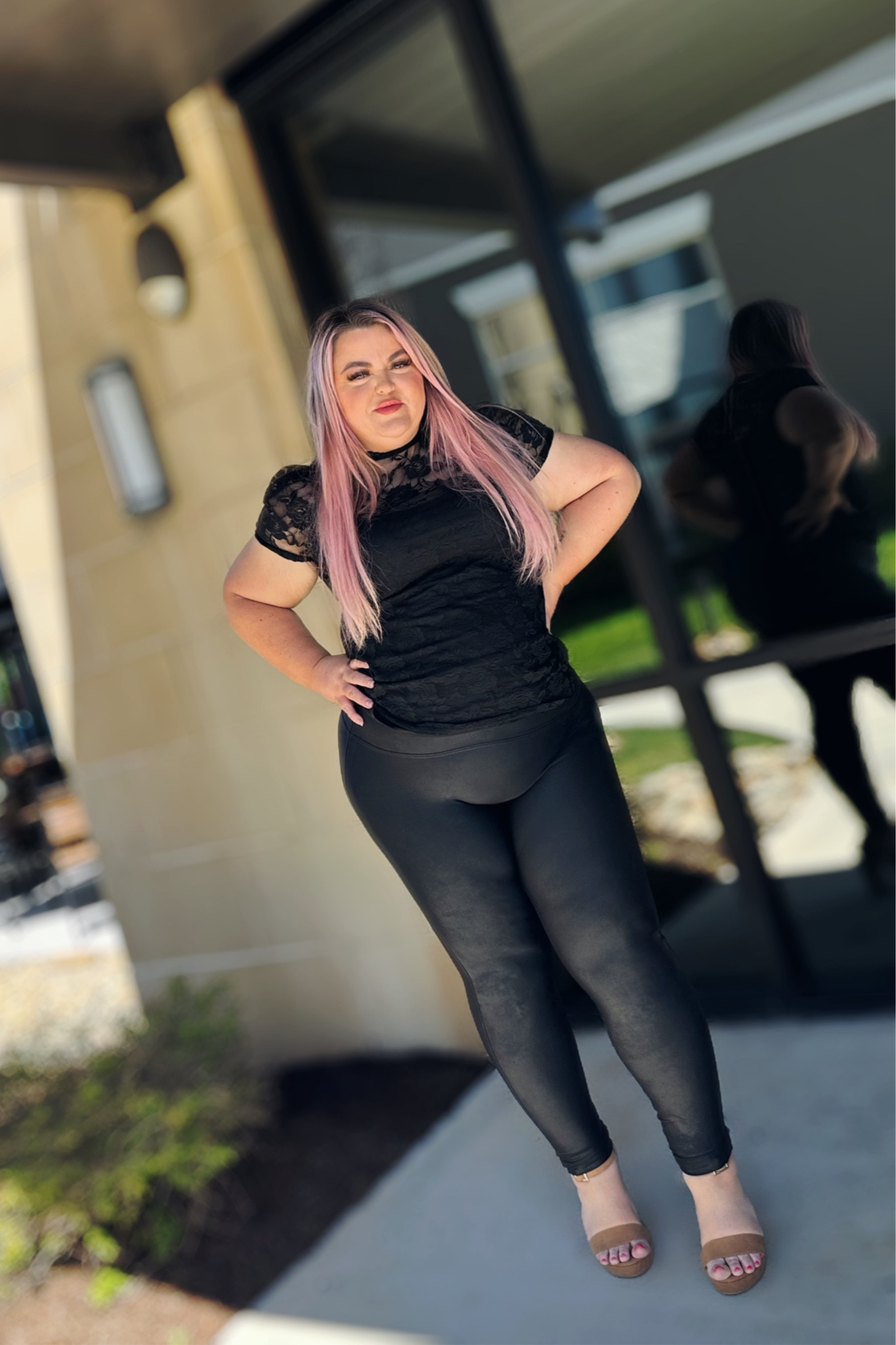 Leather leggings 
Leather pants 
SPANX 
Plus size


#LTKxNSale #LTKcurves #LTKsalealert