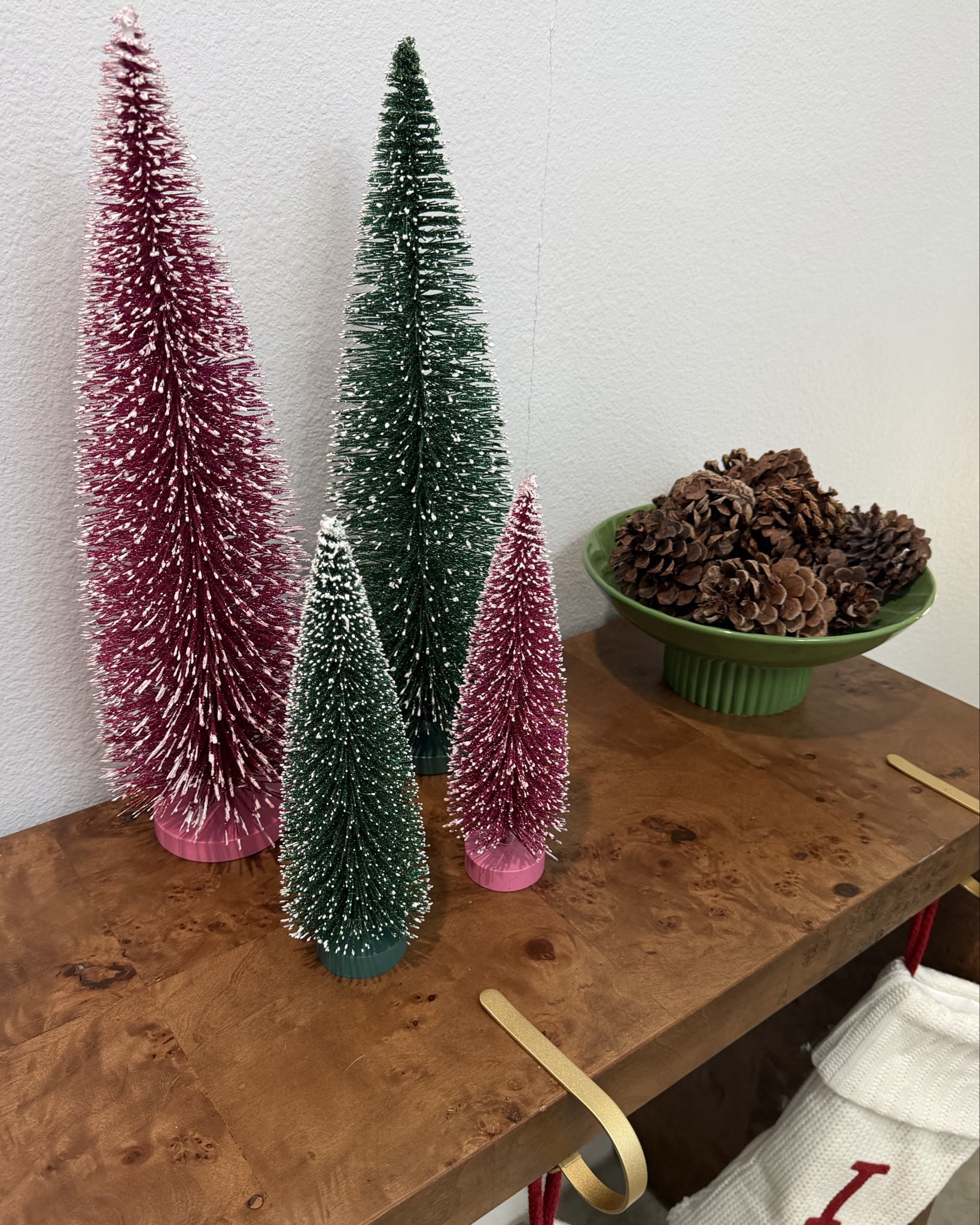 Added these cute little Christmas trees to the entry table. 

#LTKSeasonal #LTKFindsUnder50 #LTKHoliday