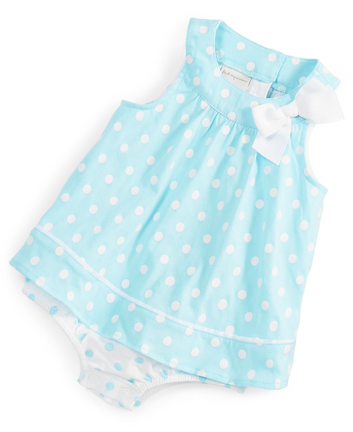 First Impressions Baby Girls Polka Dot Sunsuit, Created for Macy's | Macys (US)
