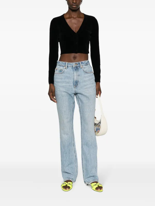Alexander Wang high-rise Flared Jeans | Blue | FARFETCH BE | Farfetch Global