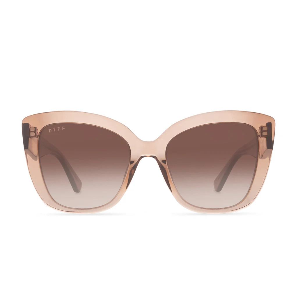 COLOR: cafe ole   brown gradient sunglasses | DIFF Eyewear