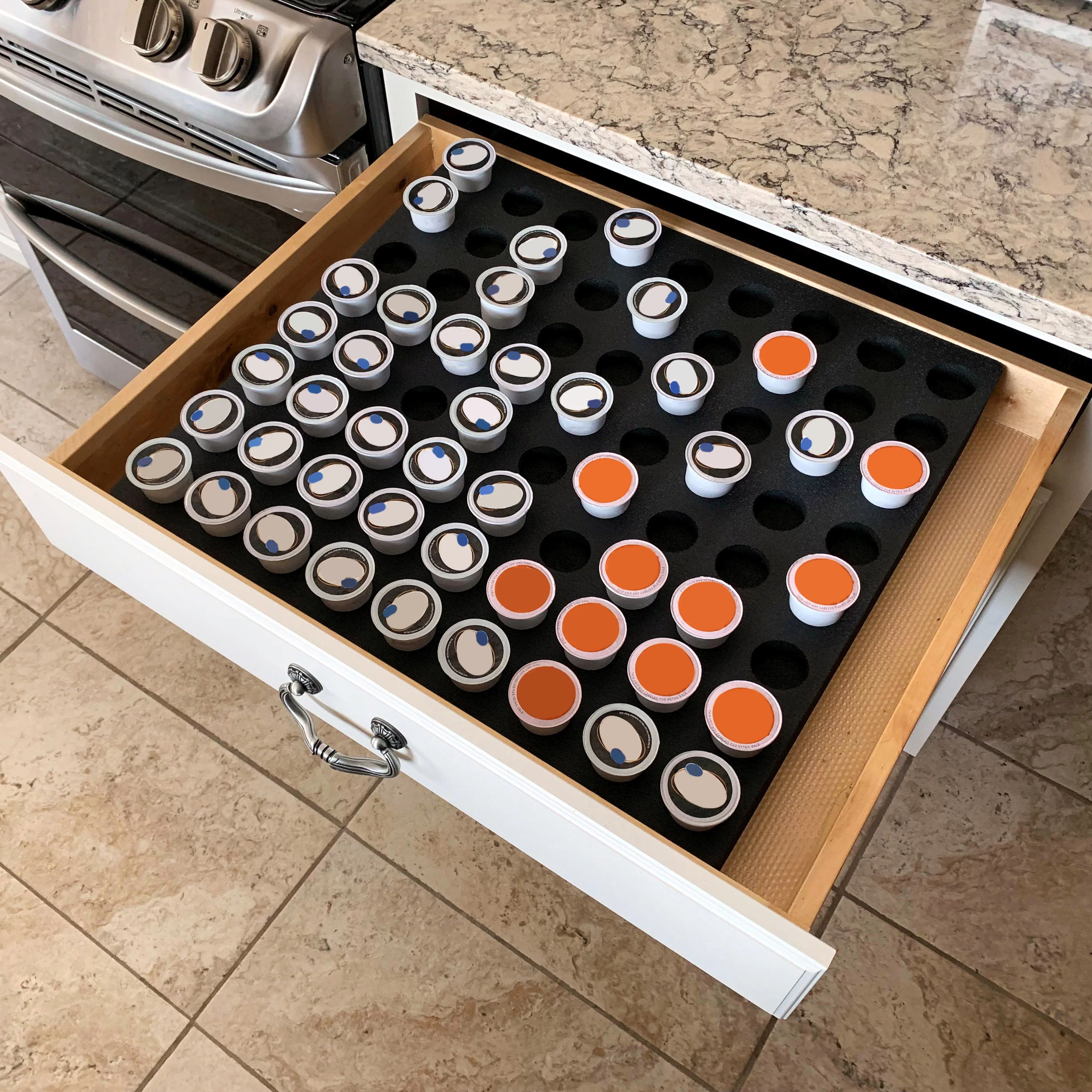 Polar Whale Coffee Pod Storage Organizer Tray Drawer Insert for Kitchen Home Office Waterproof  2... | Walmart (US)