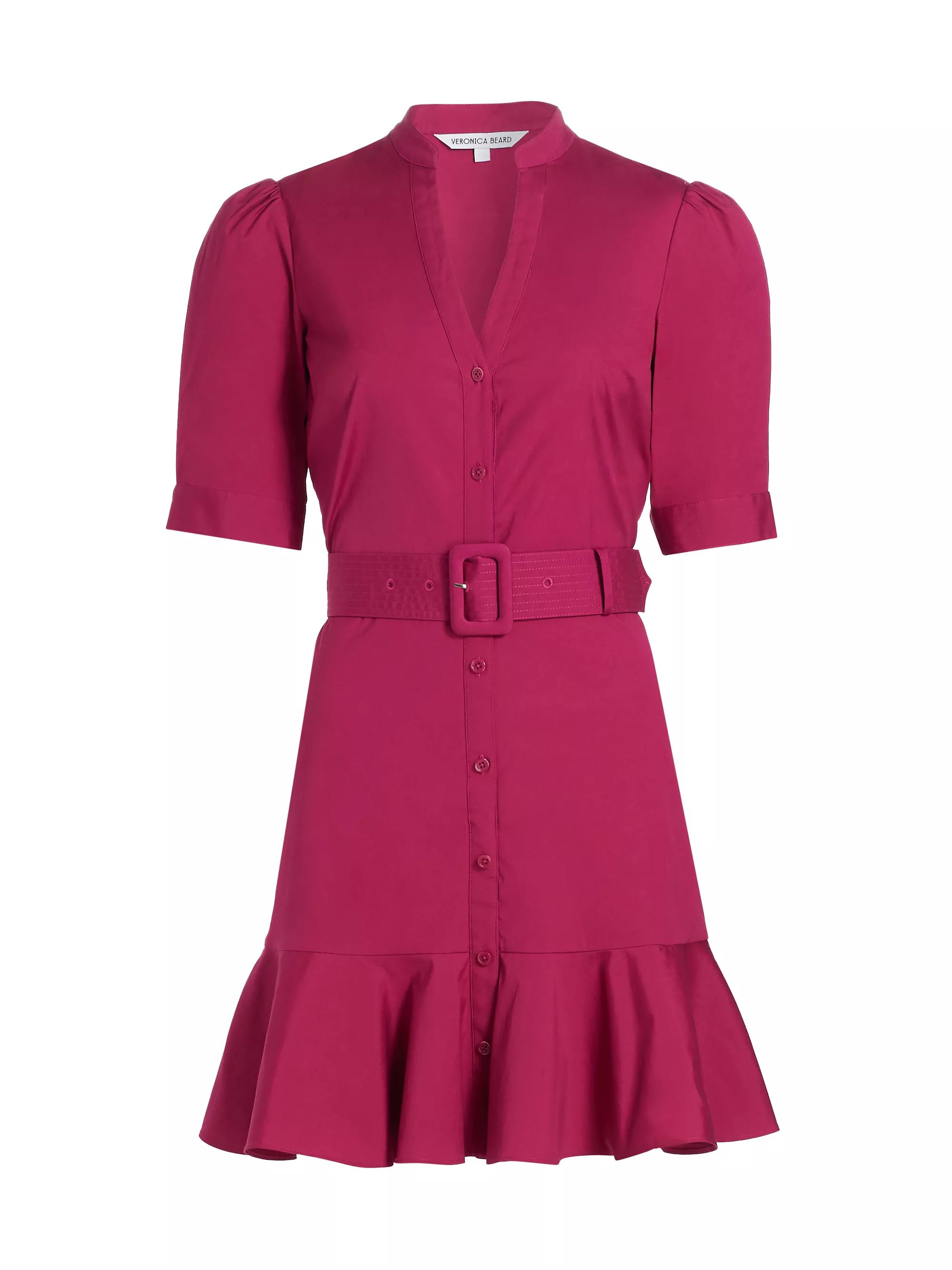 Molly Cotton-Blend Belted Minidress | Saks Fifth Avenue