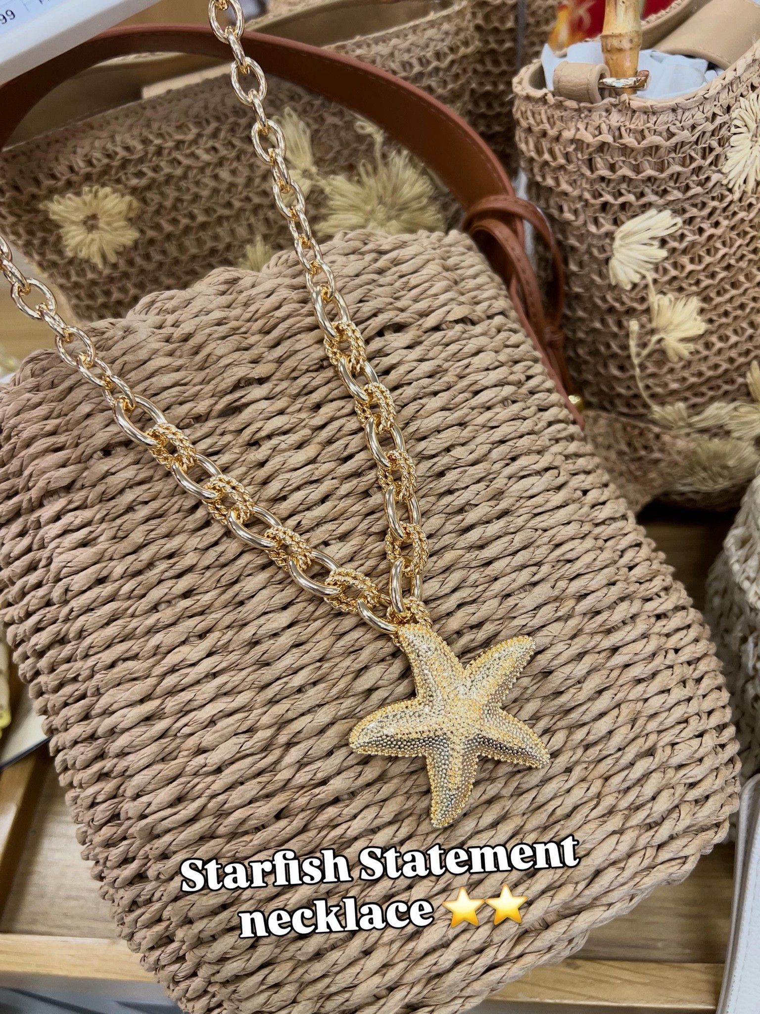 Starfish necklace at Target! Perfect for summer #beach coastal seashell jewelry