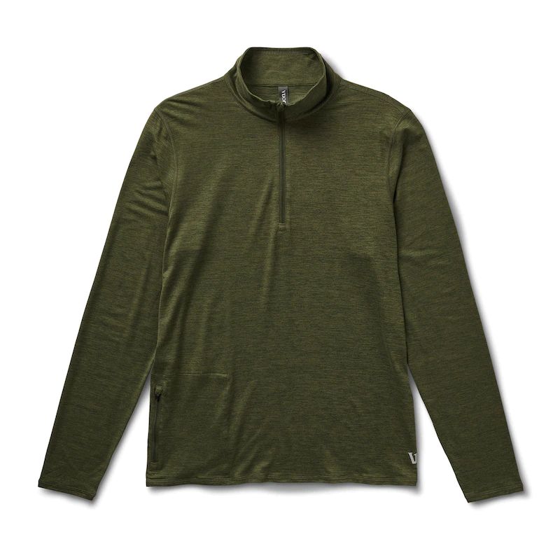 Ease Performance Half Zip | Forest Heather | Vuori Clothing (US & Canada)