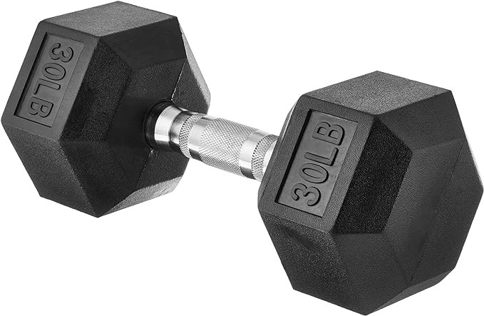 Amazon Basics Rubber Hex Dumbbell Hand Weight | Amazon (US)