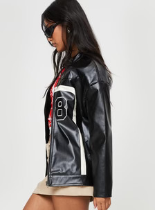Triple Threat Faux Leather Jacket Black | Princess Polly US