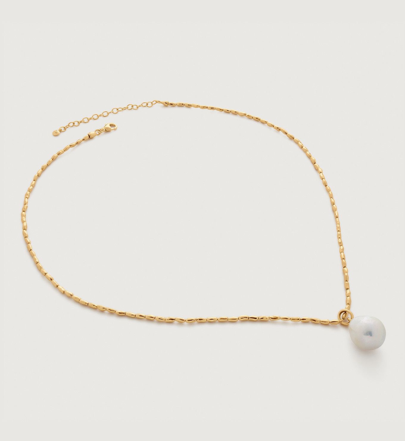 Nura Baroque Pearl Mini Nugget Necklace | Monica Vinader (Global)