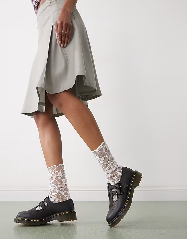 Dr Martens 8065 mary jane shoes in black leather | ASOS | ASOS (Global)