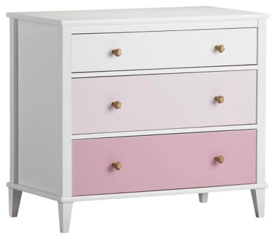 3 Drawer Monarch Hill Poppy Pink and White Dresser | Ashley | Ashley Homestore