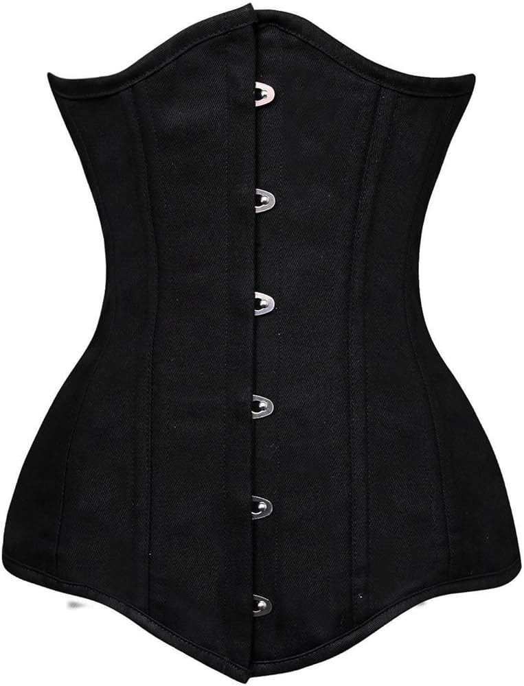 Charmian Women's 26 Steel Boned Cotton Long Torso Hourglass Body Shaper Corset | Amazon (US)