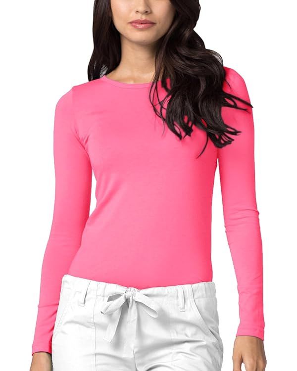 Adar Underscrubs for Women - Long Sleeve Underscrub Comfort Tee | Amazon (US)