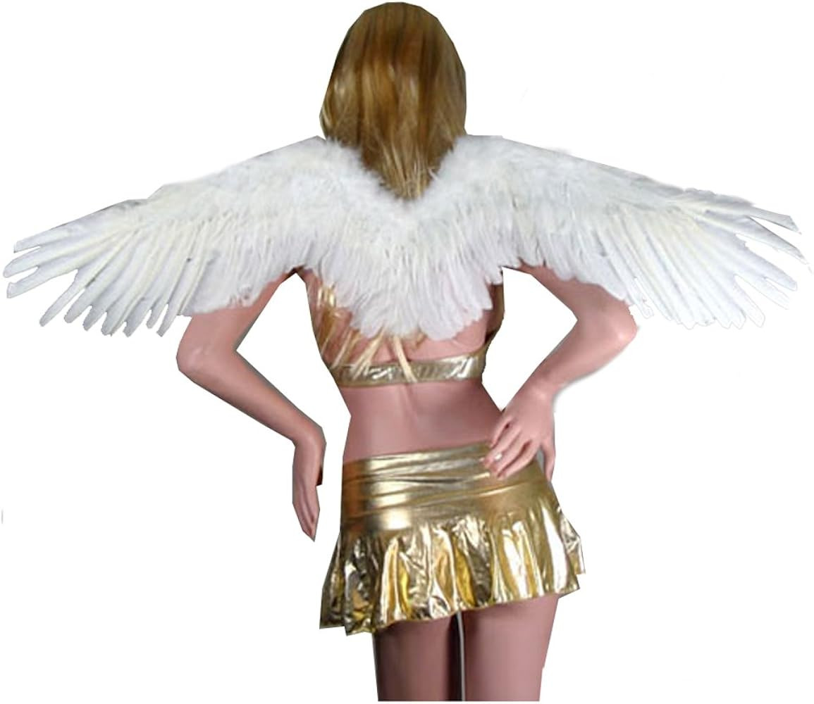 SACASUSA Large Feather Halloween Angel Wings 3 Colors Black, White, Red | Amazon (US)