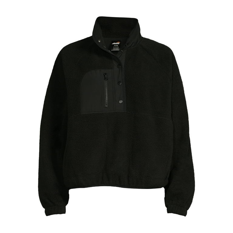 Avia Women's Outdoor Faux Sherpa Pullover Jacket, Sizes XS-XXXL | Walmart (US)
