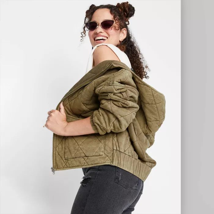 Hooded Quilted Jacket - Wild Fable™ | Target