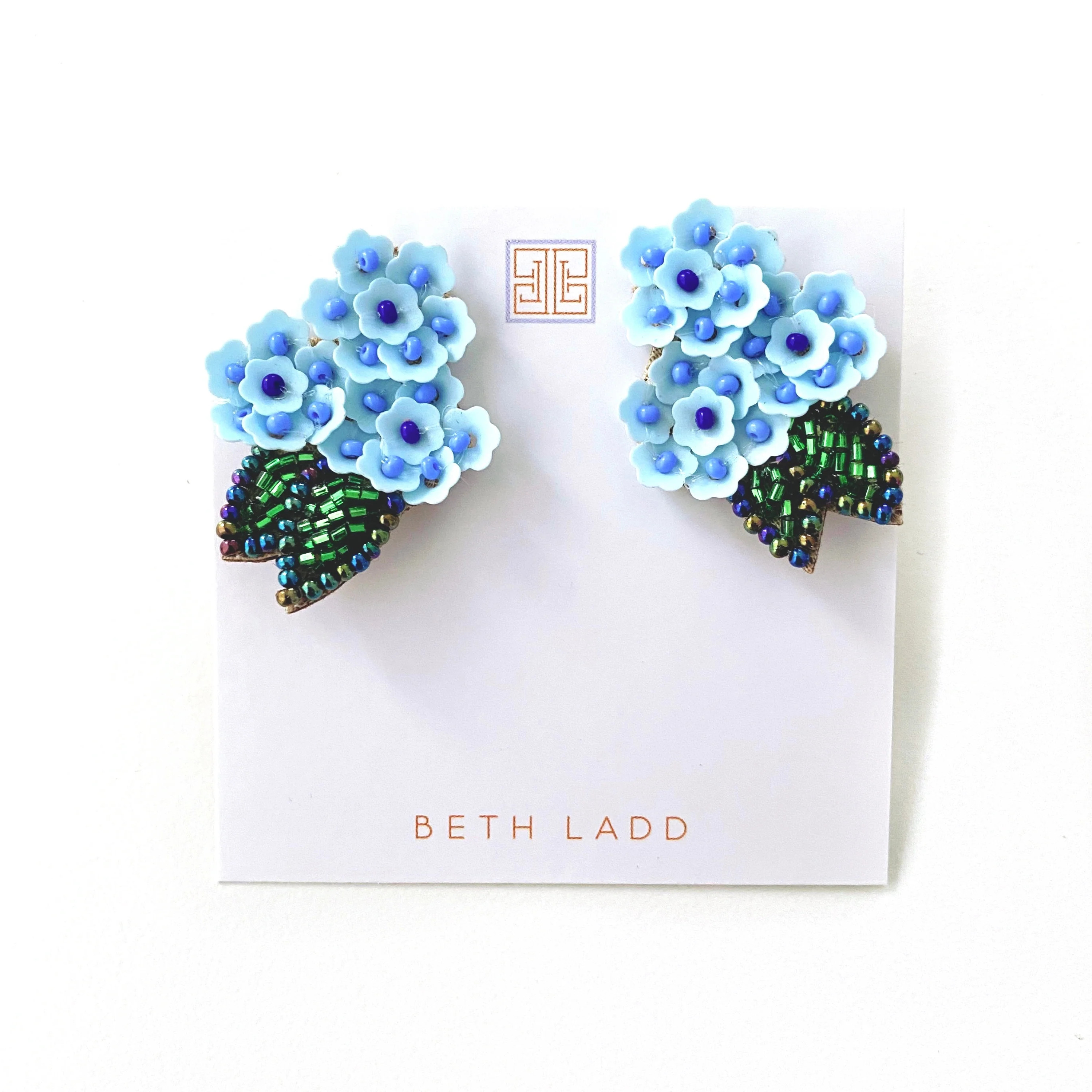 Blue Hydrangea Earrings | Beth Ladd Collections