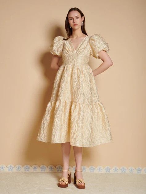 Yarrow Jacquard Midi Dress | Sister Jane (UK)