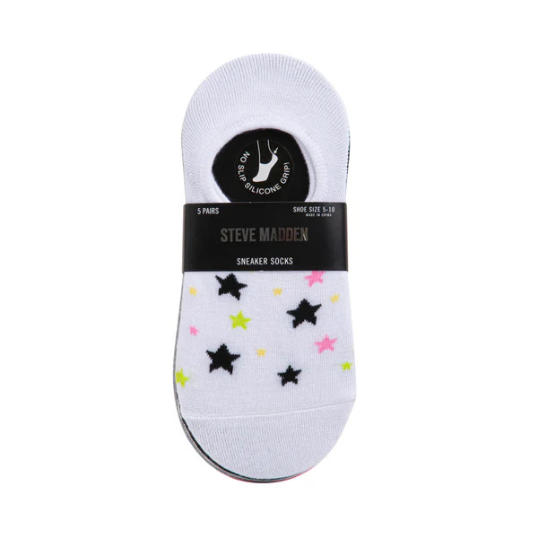 5PK WOMEN'S BLACK MULTI SNEAKER SOCKS | Steve Madden (Canada)