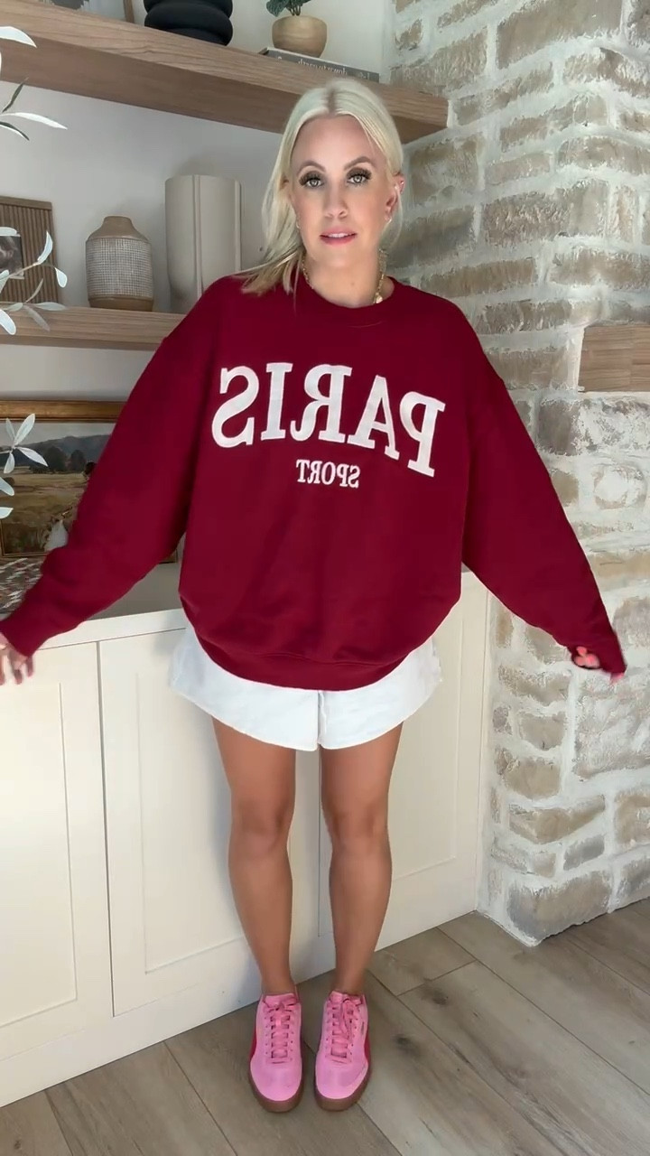 With the Olympics going on right now, I thought this crew neck would be so fun! It is so comfortable and so cute! I’m wearing a size large for a more oversized fit and love it! 

#LTKStyleTip #LTKFindsUnder50 #LTKFindsUnder100