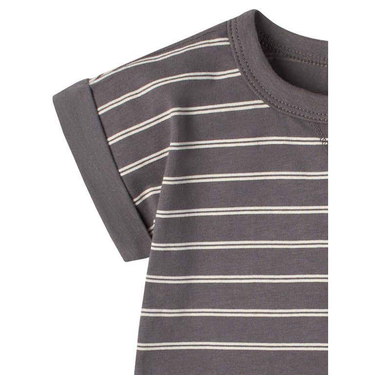 Modern Moments by Gerber Baby Boys Short Sleeve Tee and Gauze Shorts Outfit Set, 2-Piece, Sizes 0... | Walmart (US)