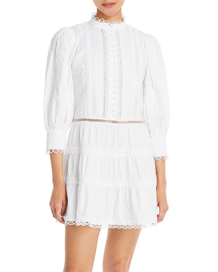 Clark Mandarin Collar Mini Dress | Bloomingdale's (US)