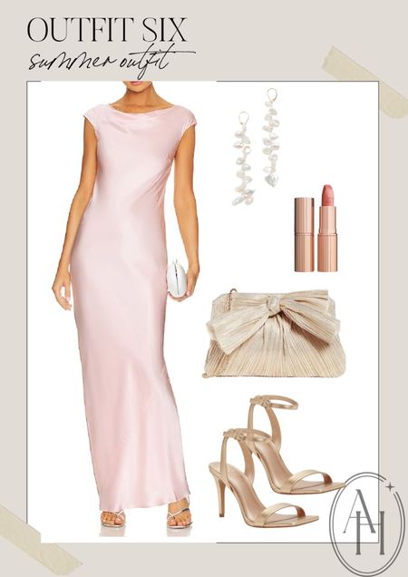 Stunning pink gown and bow detail clutch perfect for a summer wedding. 

#LTKFind #LTKwedding #LTKSeasonal