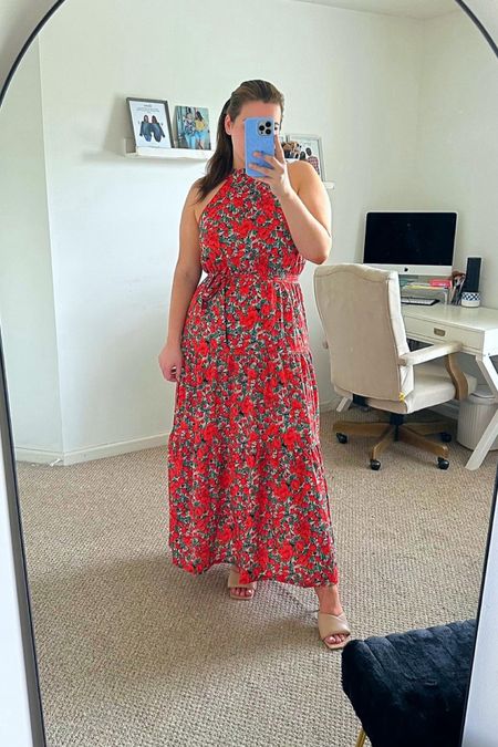 I love this maxi summer halter dress
It is currently 11% off 

Dress- size XL

Midsize fashion, amazon fashion

#LTKSeasonal #LTKSaleAlert #LTKFindsUnder50