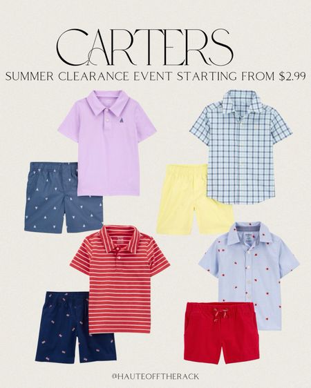 All of these pieces are on sale at @carters now through 7/7!

#ad @oshkosh #carters #boymom

#LTKSummerSales #LTKKids #LTKBaby