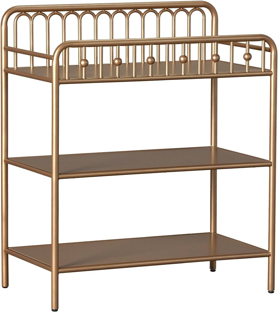 Little Seeds Monarch Hill Ivy Metal Changing Table, Gold | Amazon (US)