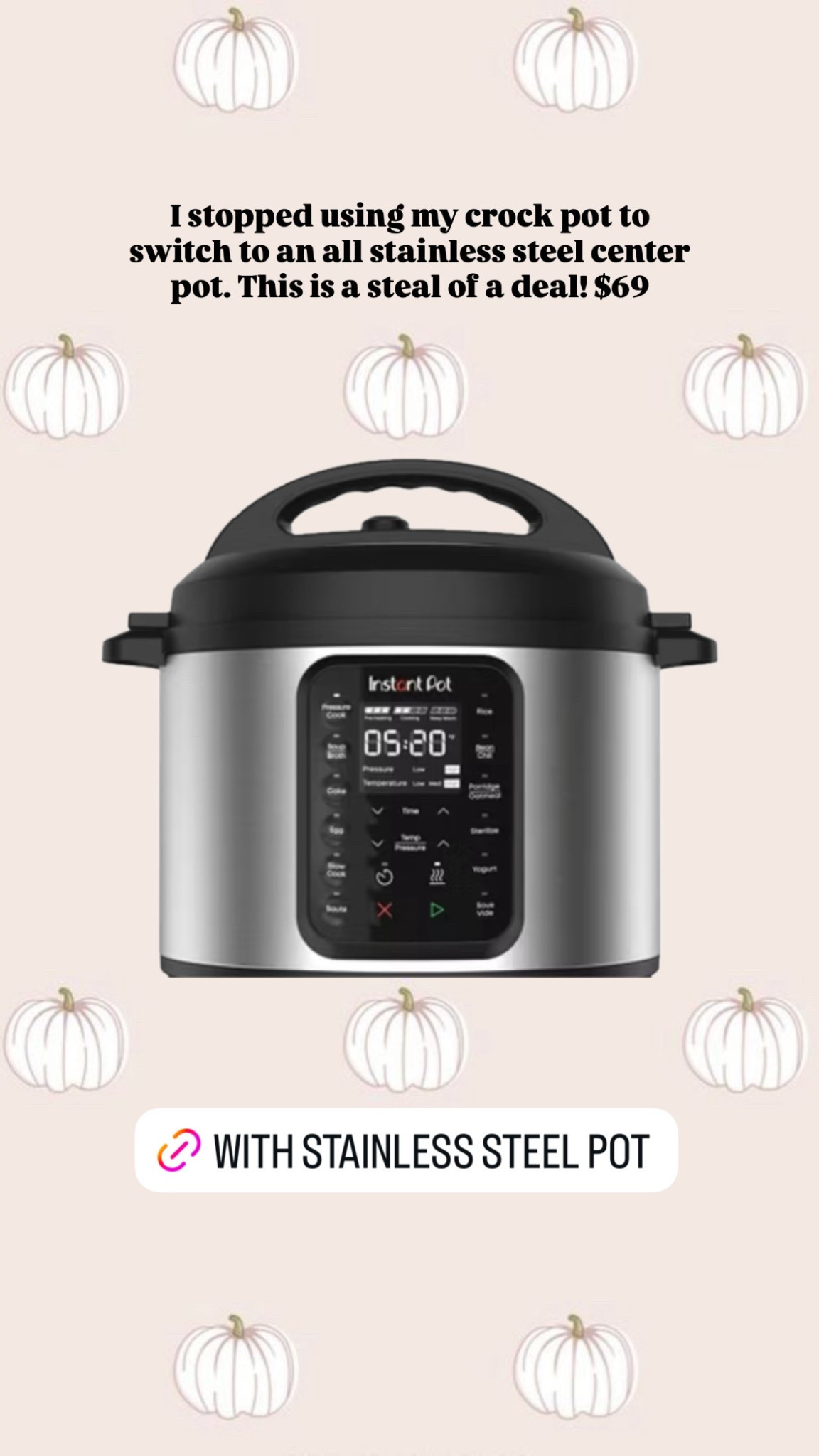 Instant pot & slow cooker + more in one appliance. I stopped using my crockpot and started using this for everything.

Non toxic stainless steel kitchen appliance 

#LTKHome