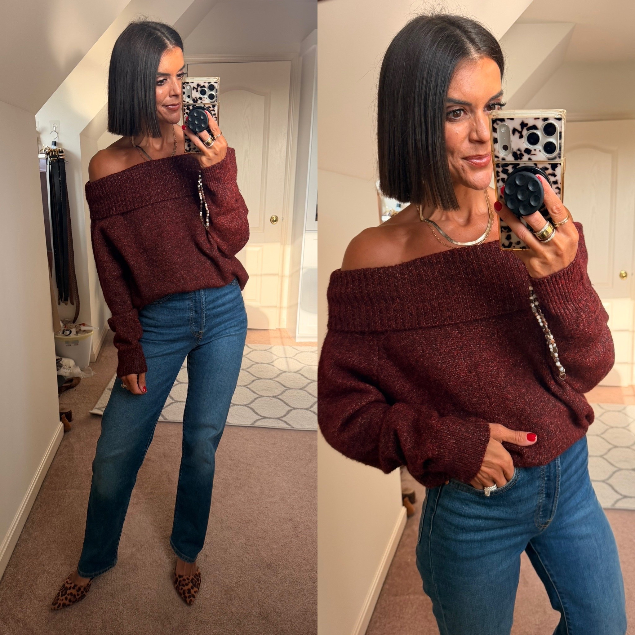 Size small in sweater size 24 in jeans

#LTKootd #LTKdayinmylife #LTKgrwm