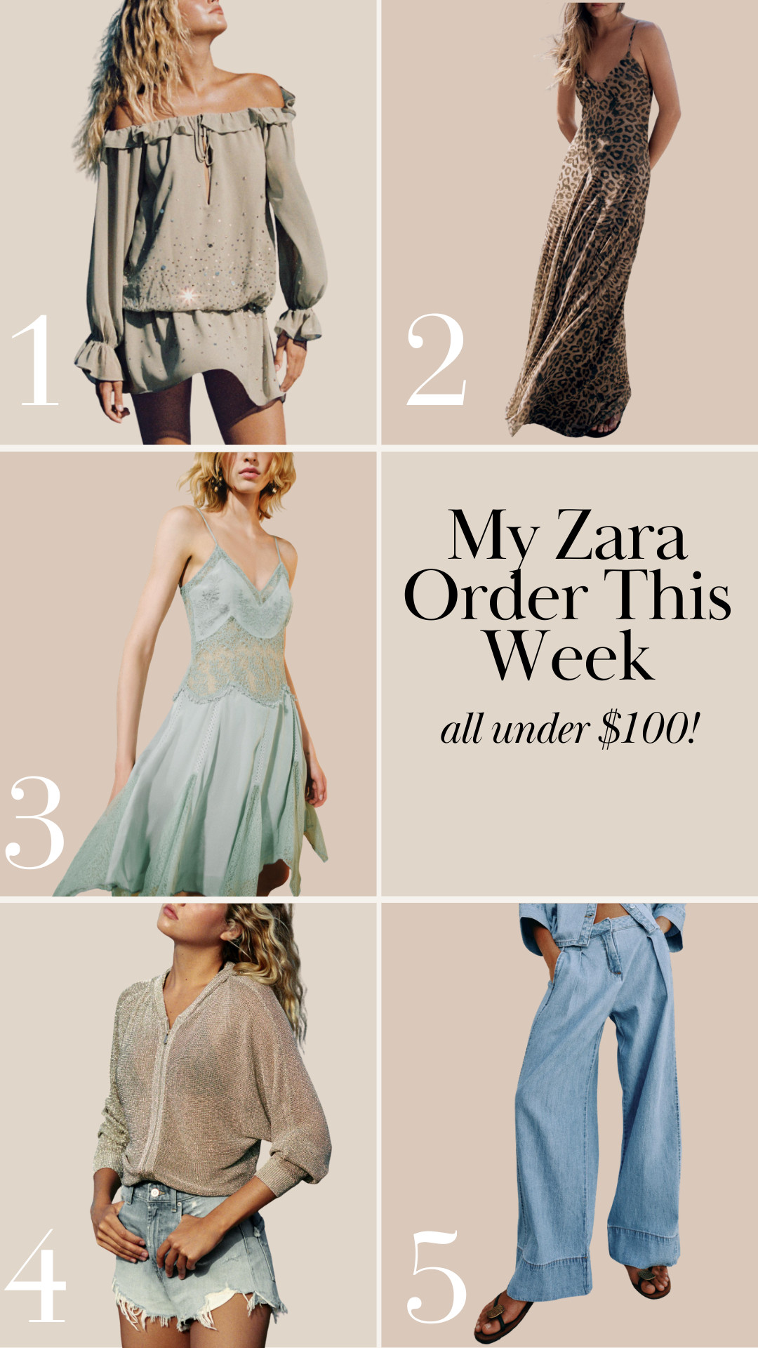 My Zara order this week all under $100!!