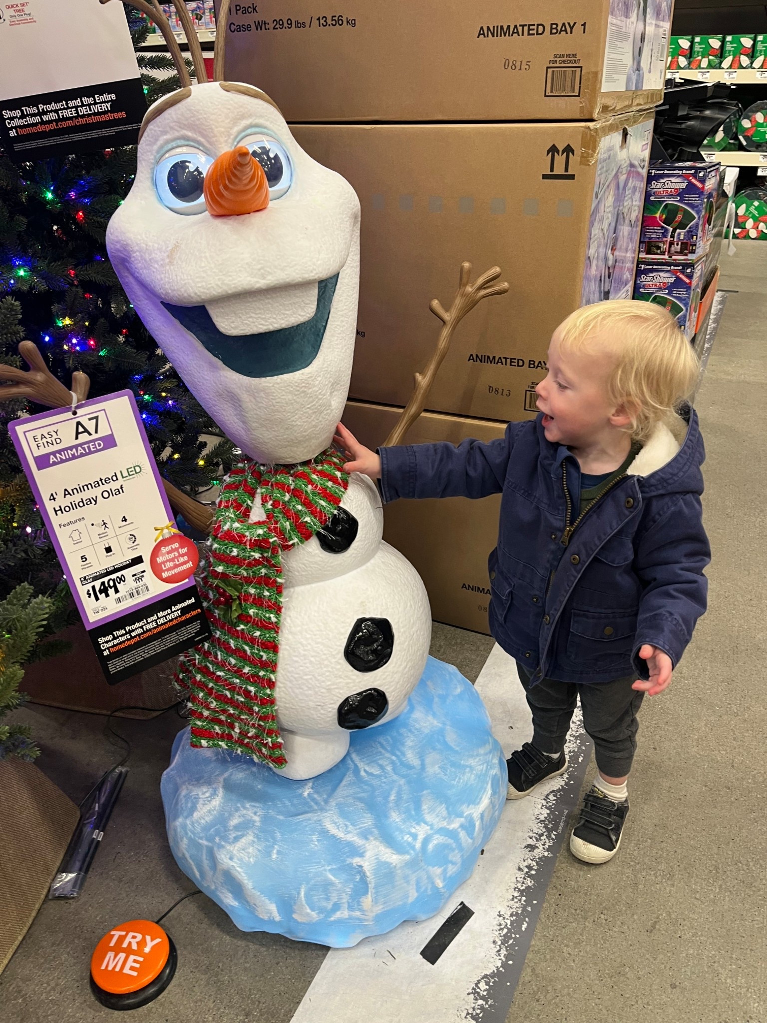 Theo can’t get enough of this Olaf animatronic from Home Depot! 

#LTKSeasonal #LTKHoliday #LTKHome