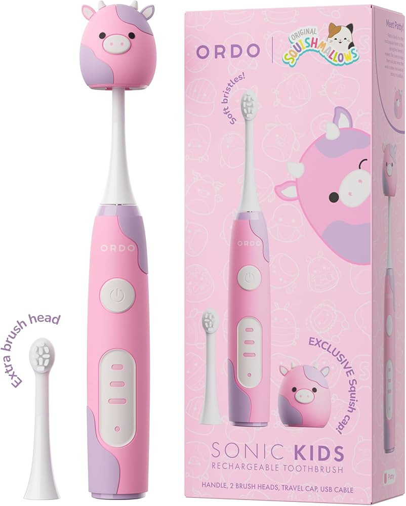 ORDO Sonic Squishmallows Kids Electric Toothbrush \u2013 Rechargeable, 3 Brushing Modes, 2-Min Ti... | Amazon (UK)