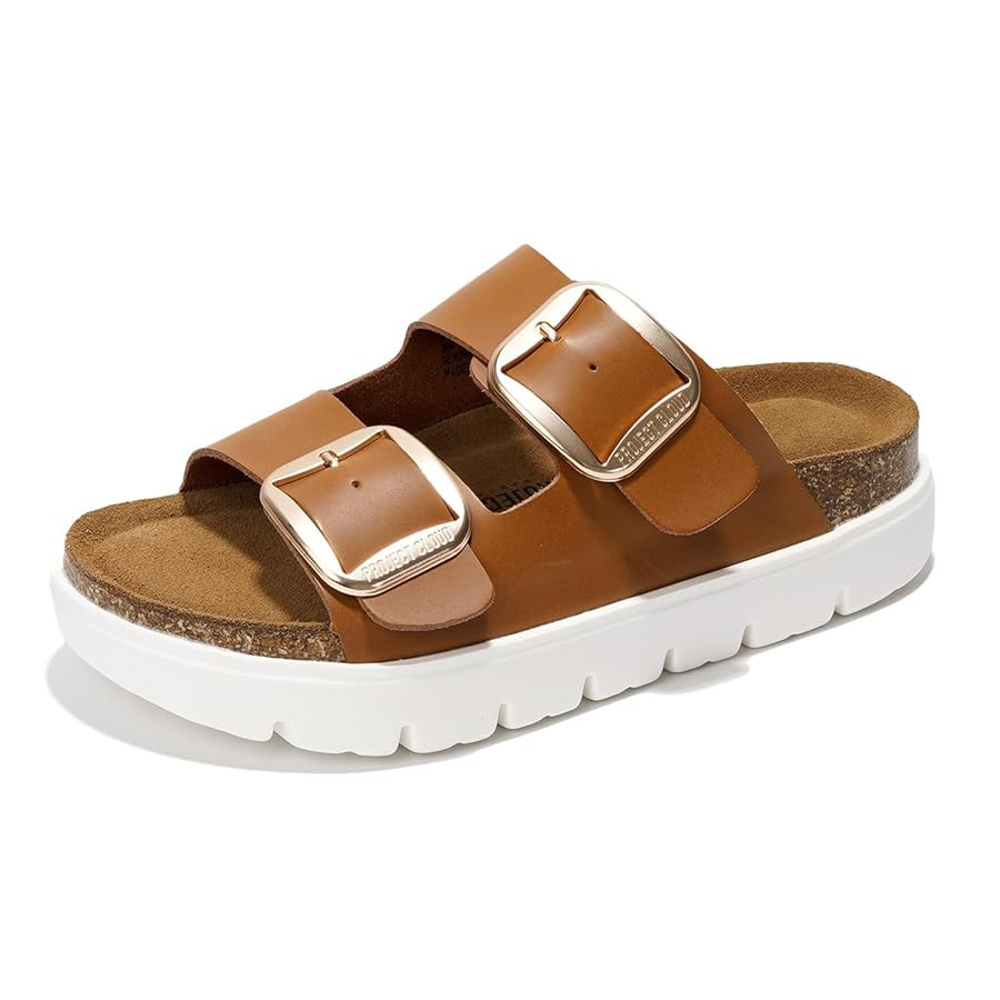 Project Cloud Genuine Leather Platform Sandals Women Footwear - Wedge Chunky Sandals Womens sanda... | Amazon (US)