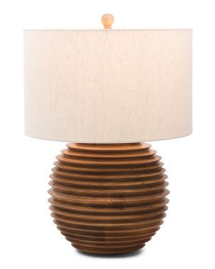 Turned Wood Table Lamp | TJ Maxx
