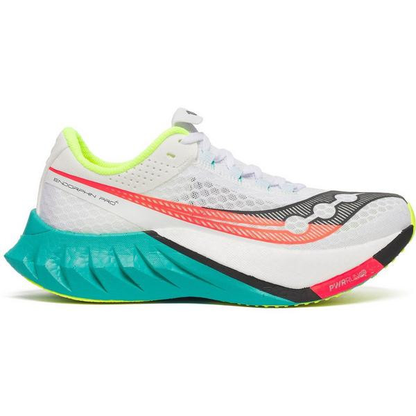 Women's Saucony Endorphin Pro 4 Running Shoes 6.5 Regular White/Mutant | Scheels Sports