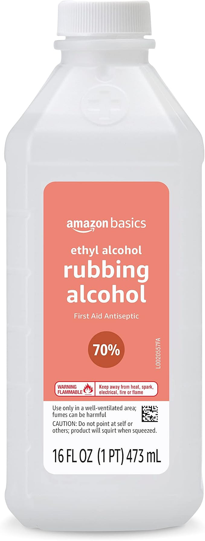 Amazon Basics 70% Ethyl Rubbing Alcohol First Aid Antiseptic, Unscented, 16 Fluid Ounces (Previou... | Amazon (US)