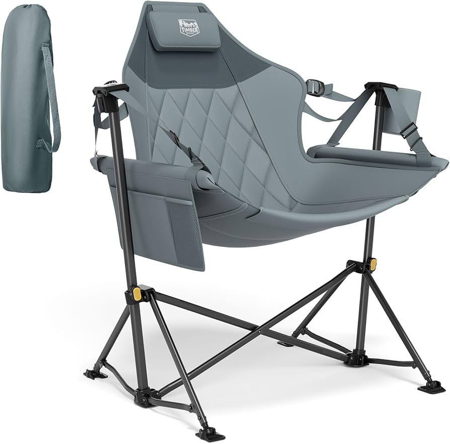Timber Ridge Hammock Camping Chair with Adjustable Backrest, Heavy Duty Folding Hammock Chair Sup... | Amazon (US)